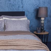 комплект постельного белья decoflux сатин 1.5 спальный versaille grey в Кемерово
