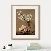 картина: roses and lilies, 1888г. в Кемерово