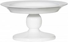 блюдо круглое на фигурной ножке 30х16 см display белое в Кемерово