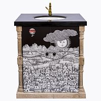 тумба с раковиной старый город нуар fornasetti в Кемерово