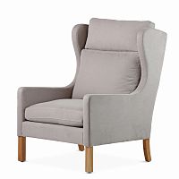 кресло wingback серый в Кемерово