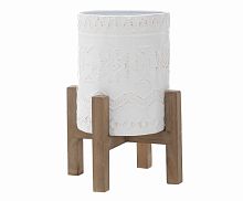 кашпо коричневого цвета, белого цвета в Кемерово