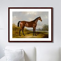 картина: a bay hunter by a river, 1845г. в Кемерово
