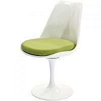 стул eero saarinen style tulip chair зеленая подушка в Кемерово