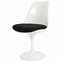 стул eero saarinen style tulip chair черная подушка в Кемерово