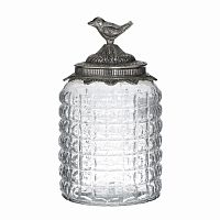 ваза прозрачная с крышкой серебристого цвета в Кемерово