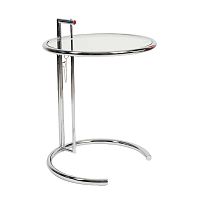 стол журнальный eileen gray style cocktail table e-1027 прозрачный в Кемерово