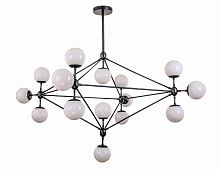 люстра modo 15 black+white черная, белые плафоны в Кемерово
