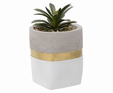 цветок искусственный в кашпо белом в Кемерово