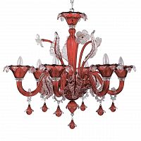 подвесная люстра ideal lux ca vendramin sp6 rosso в Кемерово