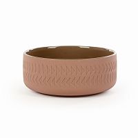 тарелка tactile диаметр 15 коричневый в Кемерово