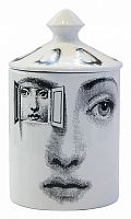 подсвечник белый с крышкой лицо в окне пьеро форназетти segreto candle, 30 см в Кемерово