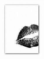 постер kiss а4 (черный) в Кемерово