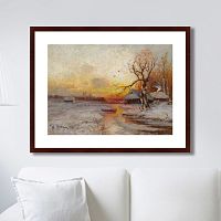 картина: winter sunset, 1913г. в Кемерово