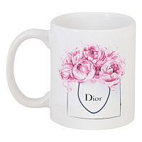 кружка с рисунком dior peonies в Кемерово