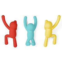 вешалки-крючки buddy 3 шт. разноцветные яркие в Кемерово