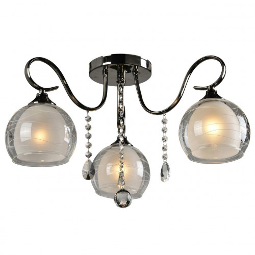 потолочная люстра idlamp merinella 877/3pf-darkchrome в Кемерово