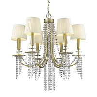 люстра p68058-6b от delight collection золото/бежевая в Кемерово
