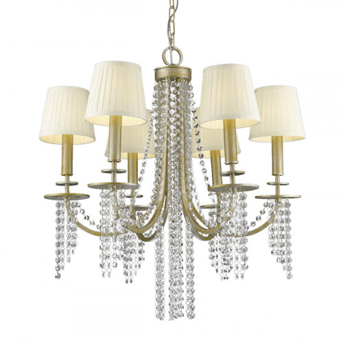 люстра p68058-6b от delight collection золото/бежевая в Кемерово