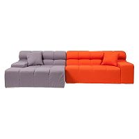 диван tufty-time sofa угловой модульный серый с оранжевым в Кемерово