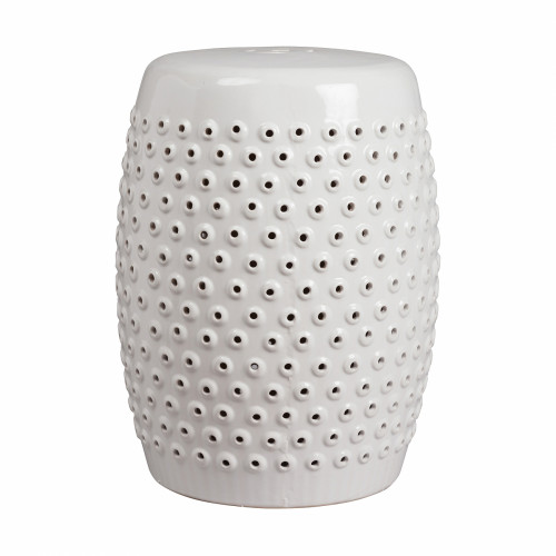 керамический столик-табурет cutwork garden stool белый в Кемерово