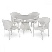 комплект плетеной мебели white на 4 персоны в Кемерово