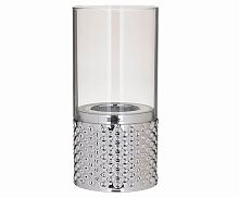 подсвечник серебряный металлический со стеклом silva, 23 см в Кемерово