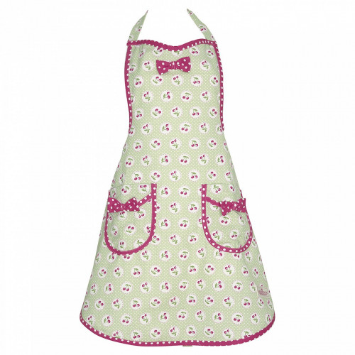 фартук cherry berry p.green w/bow в Кемерово