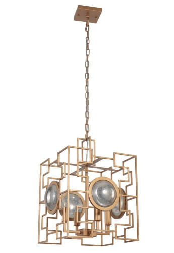 подвесная люстра crystal lux cuento sp4 gold в Кемерово