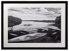 постер с паспарту в раме four boats at sunset в Кемерово
