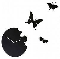 часы настенные черные бабочки butterfly в Кемерово