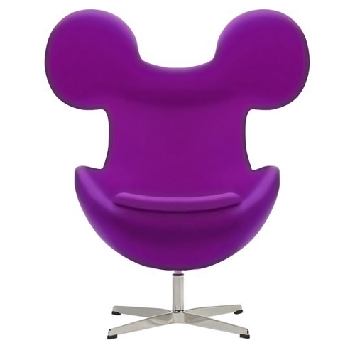 кресло egg mickey фиолетовое в Кемерово