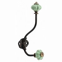 настенный декоративный крючок knobs зеленый в Кемерово